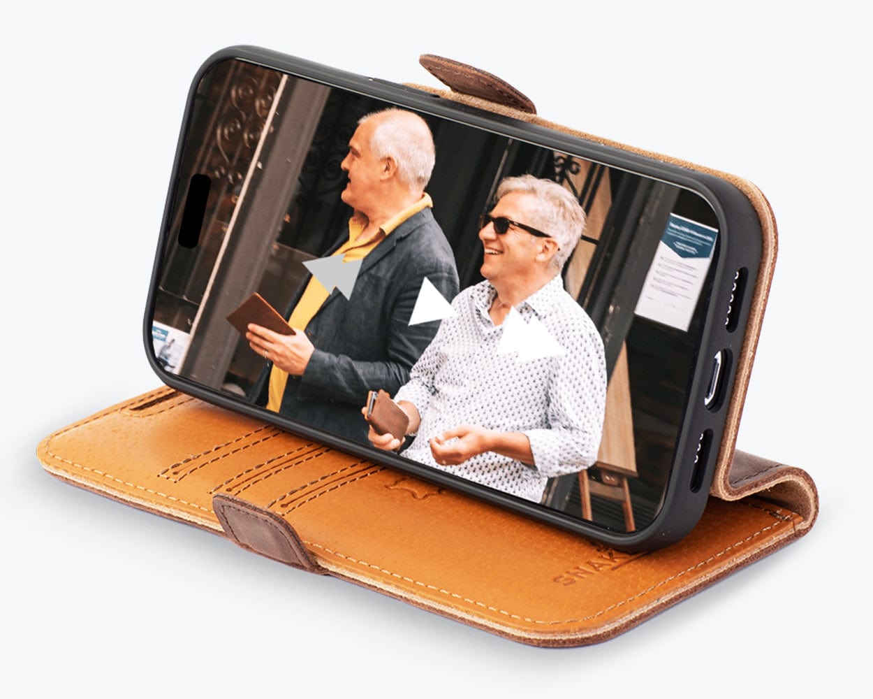 Vintage Leather Wallet Apple Iphone 14 Pro - Snakehive UK