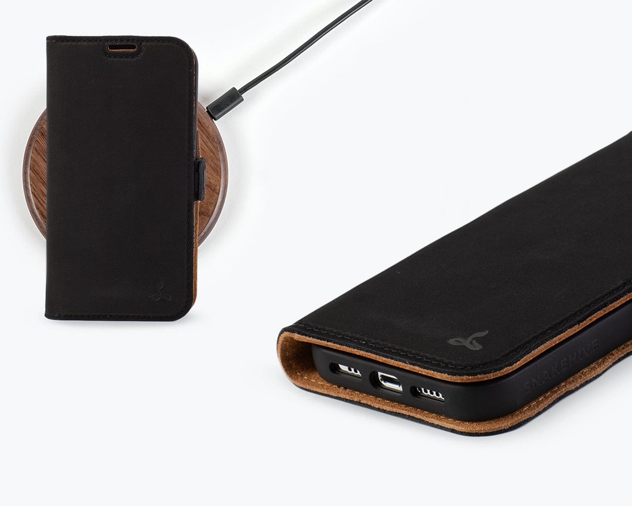 Vintage Leather Wallet Apple Iphone 14 Pro - Snakehive UK