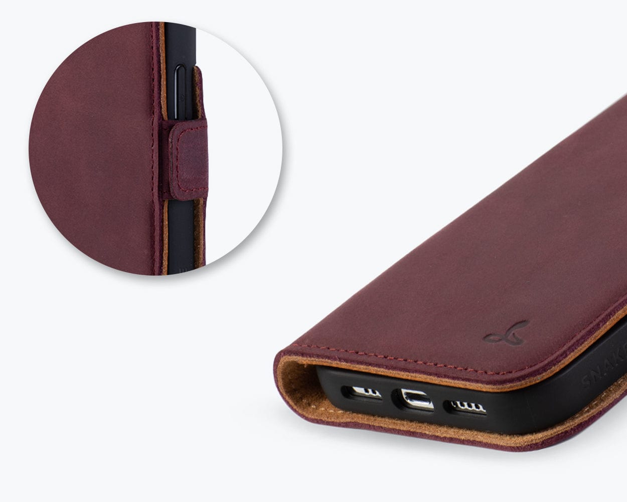 Vintage Leather Wallet Apple Iphone 14 Pro - Snakehive UK