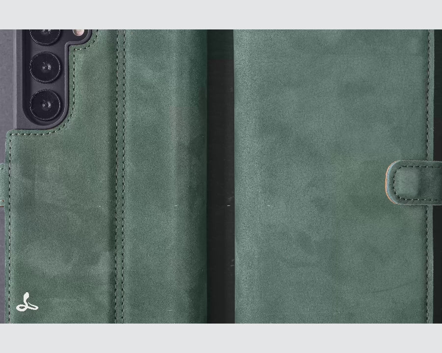 Vintage Leather Wallet Samsung Galaxy S22 - Snakehive UK