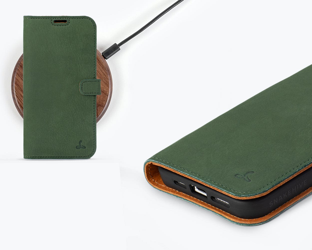 Iphone 15 Pro Max Leather Wallet Case - Snakehive UK