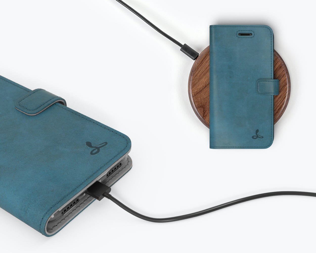 Apple iPhone 7 - Vintage Leather Wallet (Almost Perfect) Teal Apple iPhone 7 - Snakehive UK