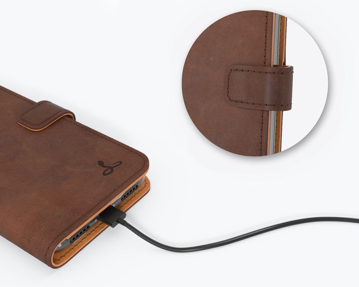 Apple iPhone 7 - Vintage Leather Wallet (Almost Perfect) Teal Apple iPhone 7 - Snakehive UK
