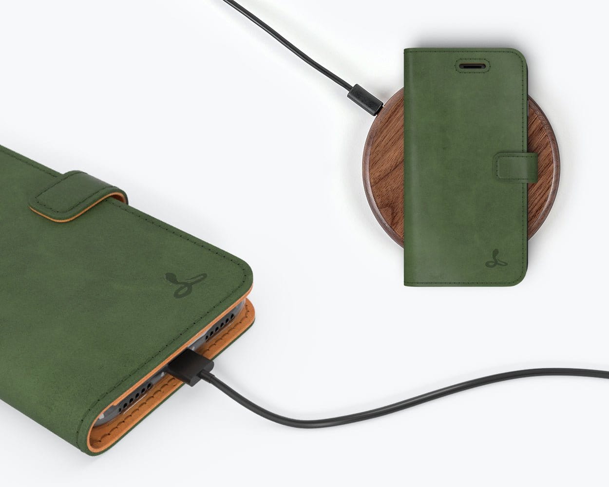 Apple iPhone 7 - Vintage Leather Wallet (Almost Perfect) Teal Apple iPhone 7 - Snakehive UK
