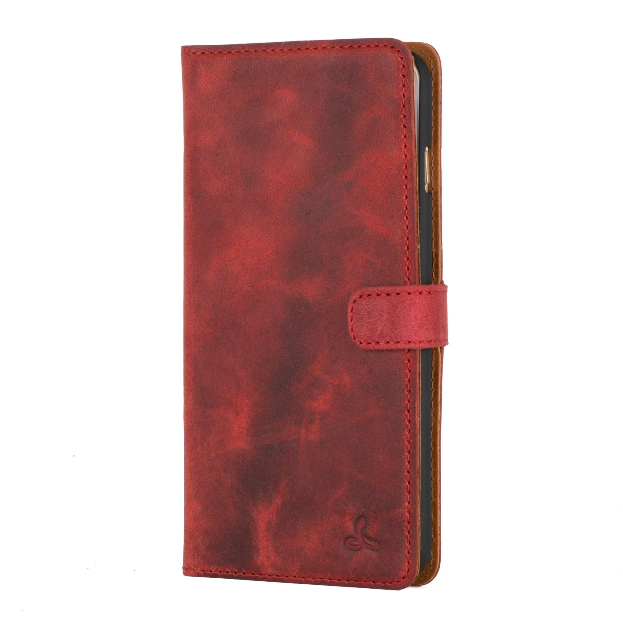 Vintage Leather Wallet - Apple iPhone 6/6S Plus Black Apple iPhone 6 Plus - Snakehive UK
