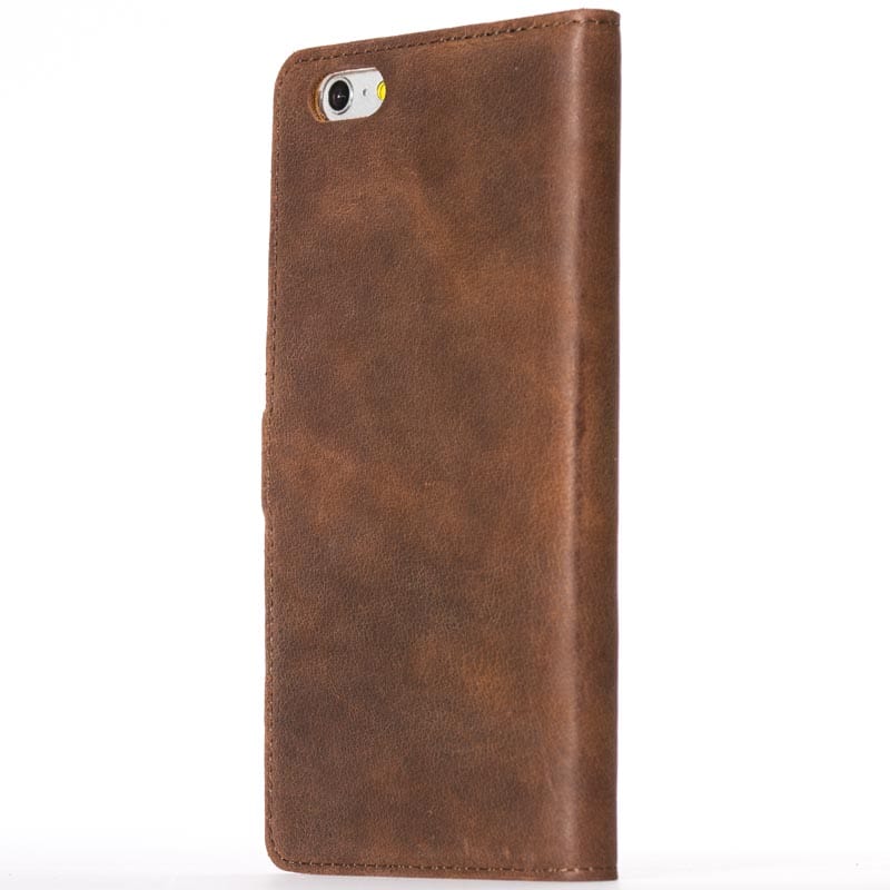 Vintage Leather Wallet - Apple iPhone 6/6S Plus Black Apple iPhone 6 Plus - Snakehive UK