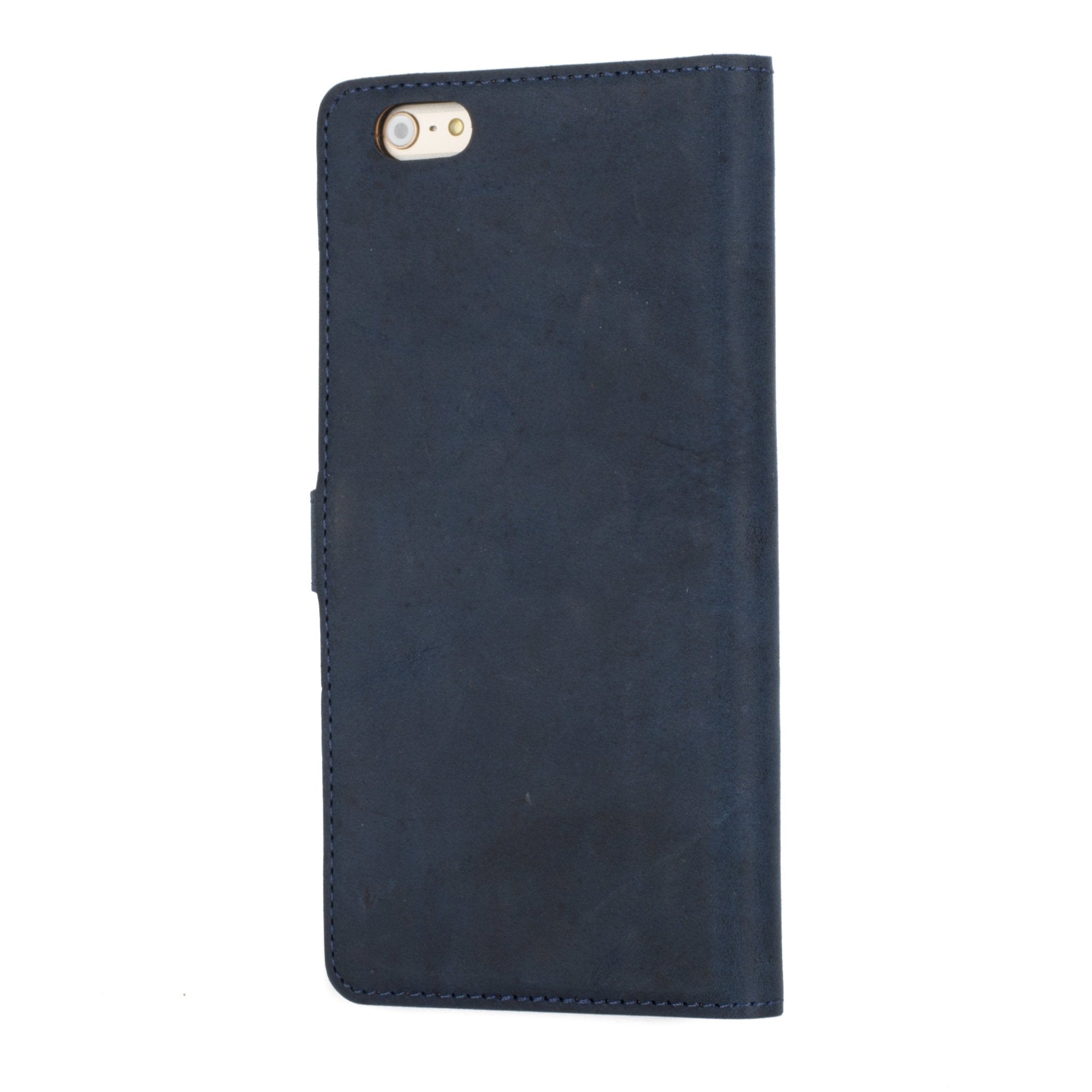 Vintage Leather Wallet - Apple iPhone 6/6S Plus Black Apple iPhone 6 Plus - Snakehive UK