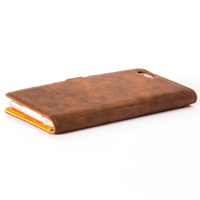 Vintage Leather Wallet - Apple iPhone 6/6S Plus Black Apple iPhone 6 Plus - Snakehive UK