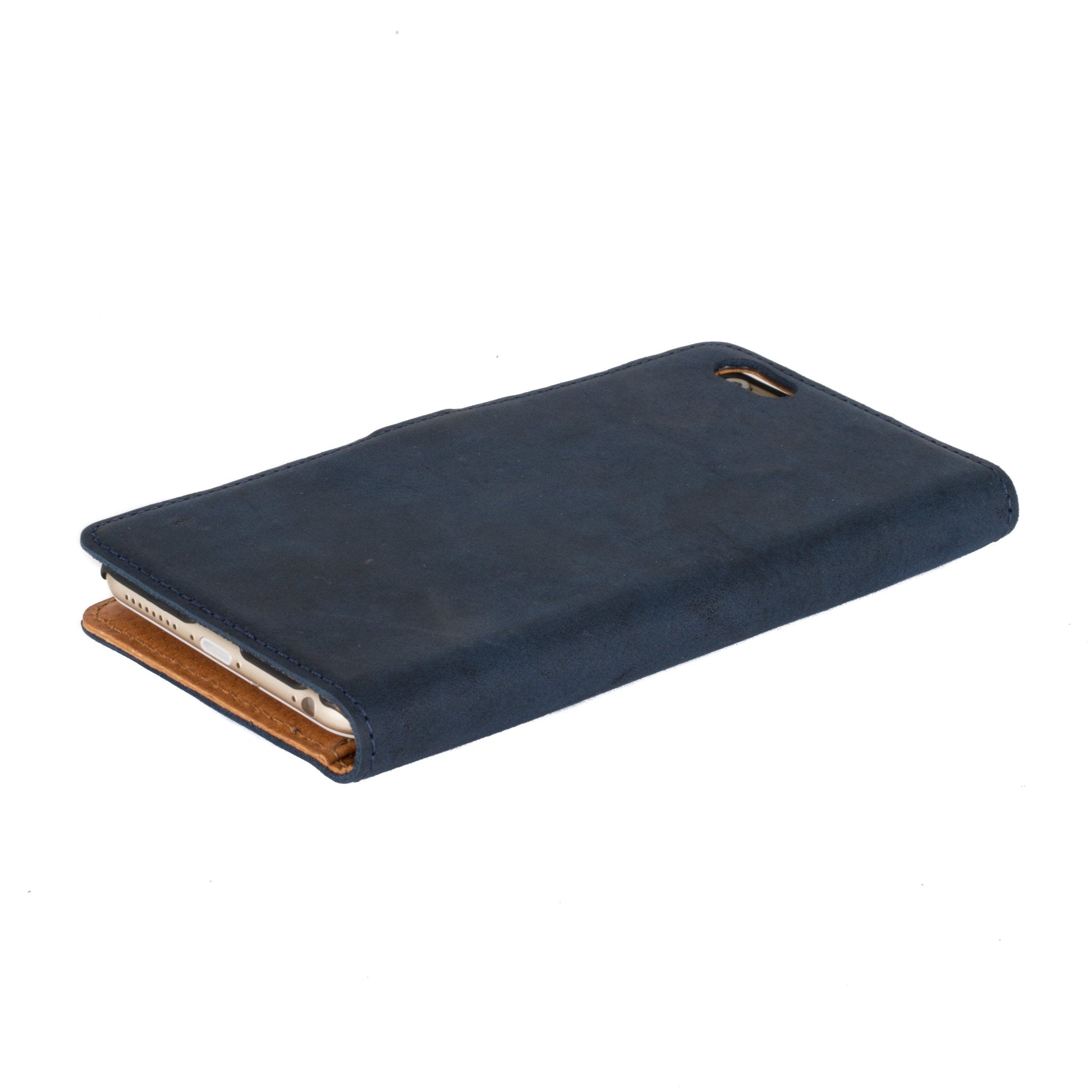 Vintage Leather Wallet - Apple iPhone 6/6S Plus Black Apple iPhone 6 Plus - Snakehive UK