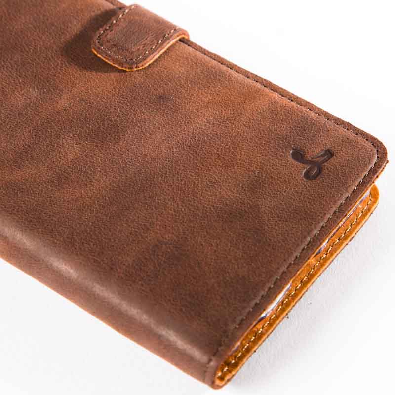 Vintage Leather Wallet - Apple iPhone 6/6S Plus Black Apple iPhone 6 Plus - Snakehive UK
