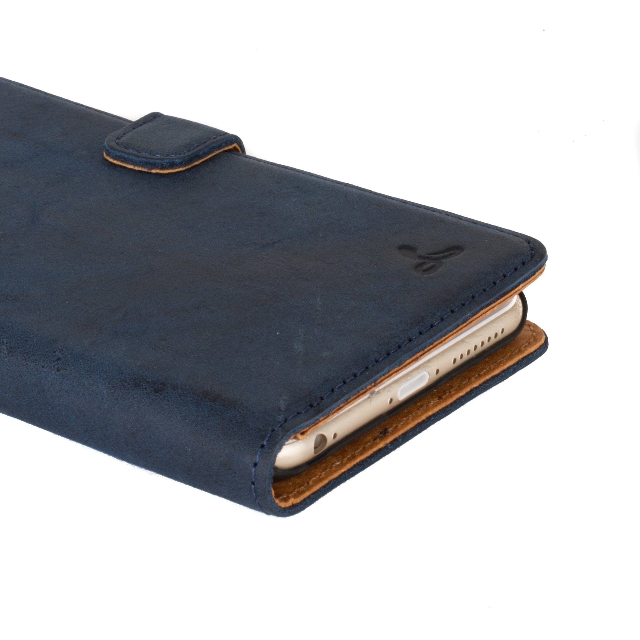 Vintage Leather Wallet - Apple iPhone 6/6S Plus Black Apple iPhone 6 Plus - Snakehive UK