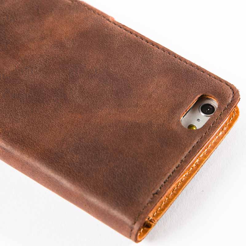 Vintage Leather Wallet - Apple iPhone 6/6S Plus Black Apple iPhone 6 Plus - Snakehive UK