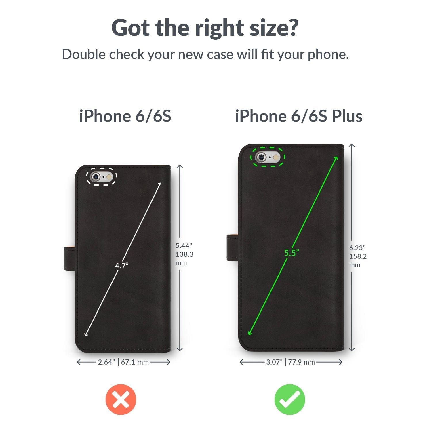 Vintage Leather Wallet - Apple iPhone 6/6S Plus Black Apple iPhone 6 Plus - Snakehive UK