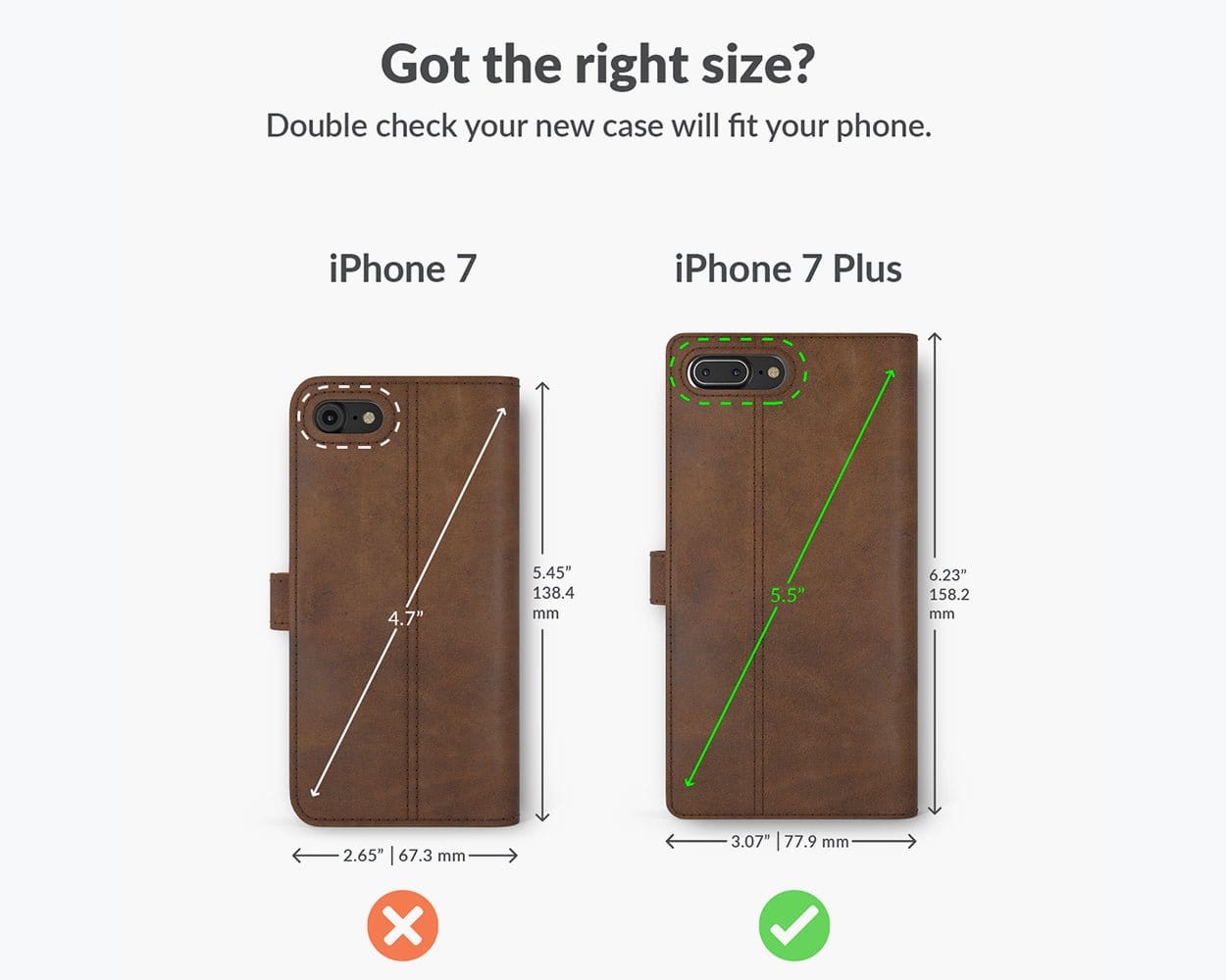Apple iPhone 7 Plus - Vintage Leather Wallet (Almost Perfect) Red Apple iPhone 7 Plus - Snakehive UK