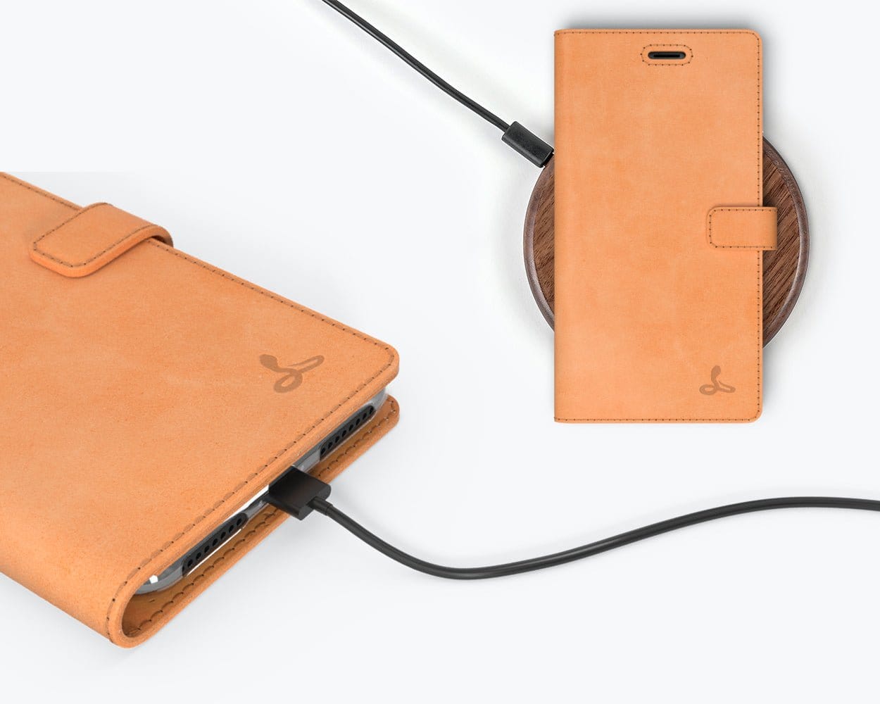 Apple iPhone 7 Plus - Vintage Leather Wallet (Almost Perfect) Red Apple iPhone 7 Plus - Snakehive UK