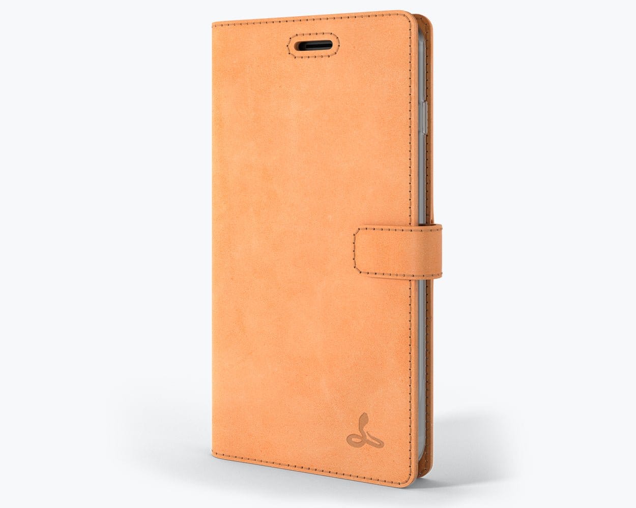 Apple iPhone 7 Plus - Vintage Leather Wallet (Almost Perfect) Burnt Orange Apple iPhone 7 Plus - Snakehive UK