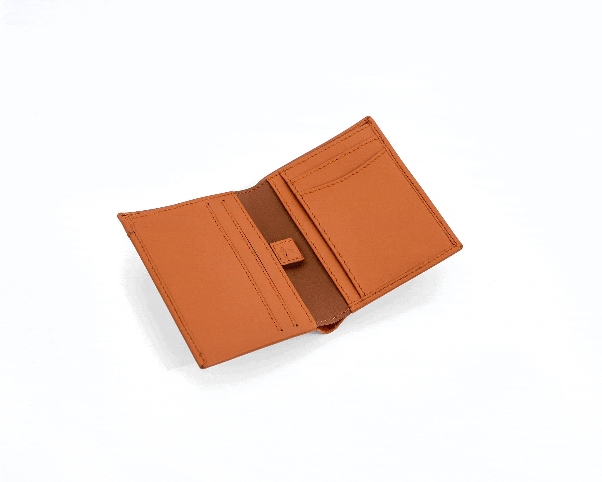LEATHER BIFOLD WALLET - THE ESSENTIAL COLLECTION Cognac - Snakehive UK