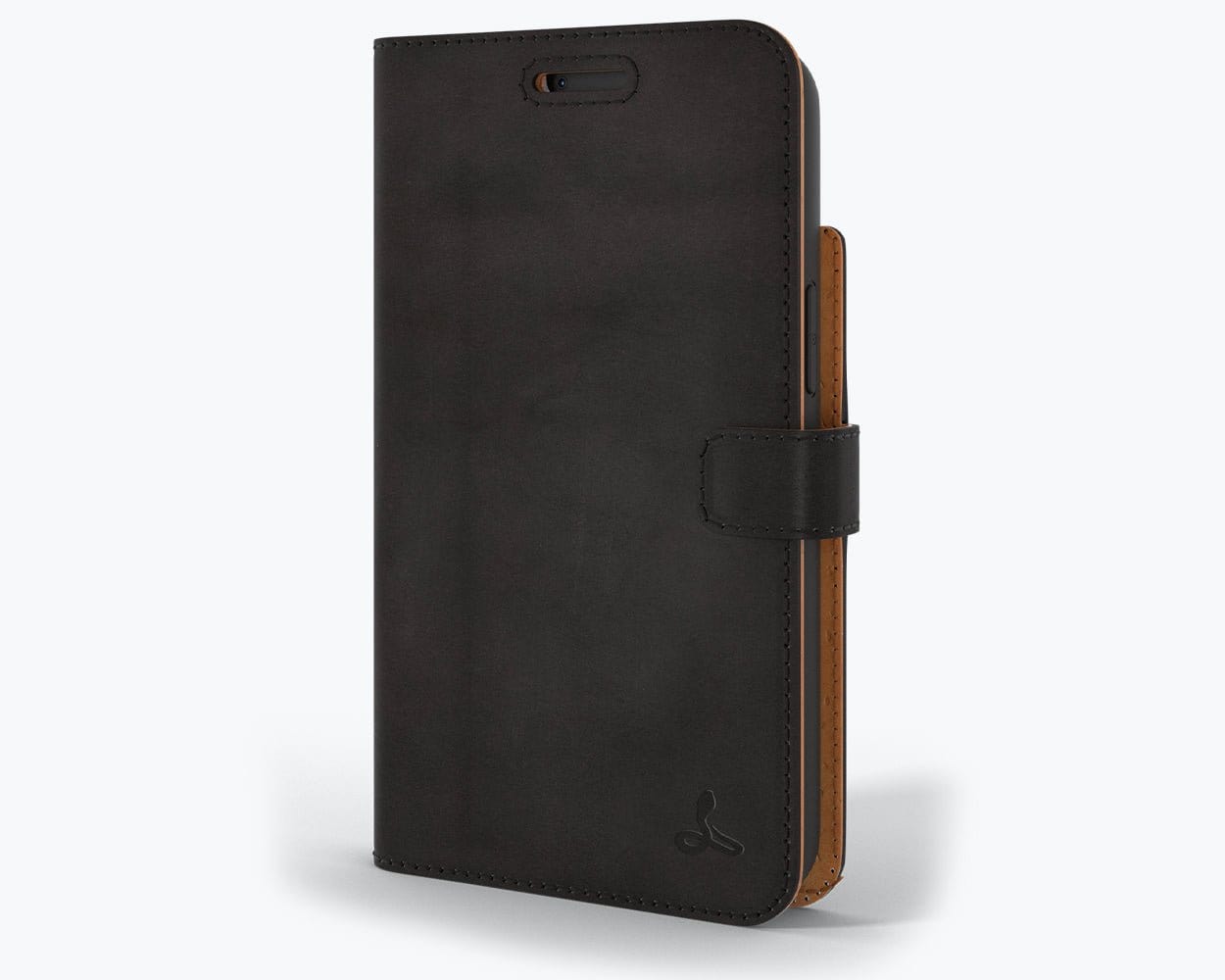 Apple iPhone 13 Pro Max - Vintage Leather Wallet Black Apple iPhone 13 Pro Max - Snakehive UK
