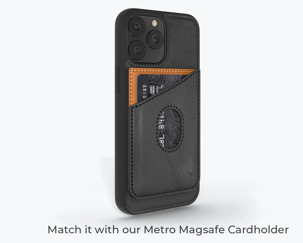 Apple iPhone 13 Pro - Metro Leather Case Pebble Grey Apple iPhone 13 Pro - Snakehive UK