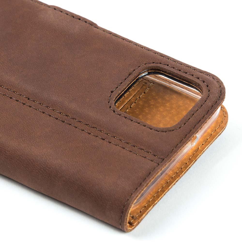 Vintage Leather Wallet - Google Pixel 4 XL Plum Google Pixel 4 XL - Snakehive UK