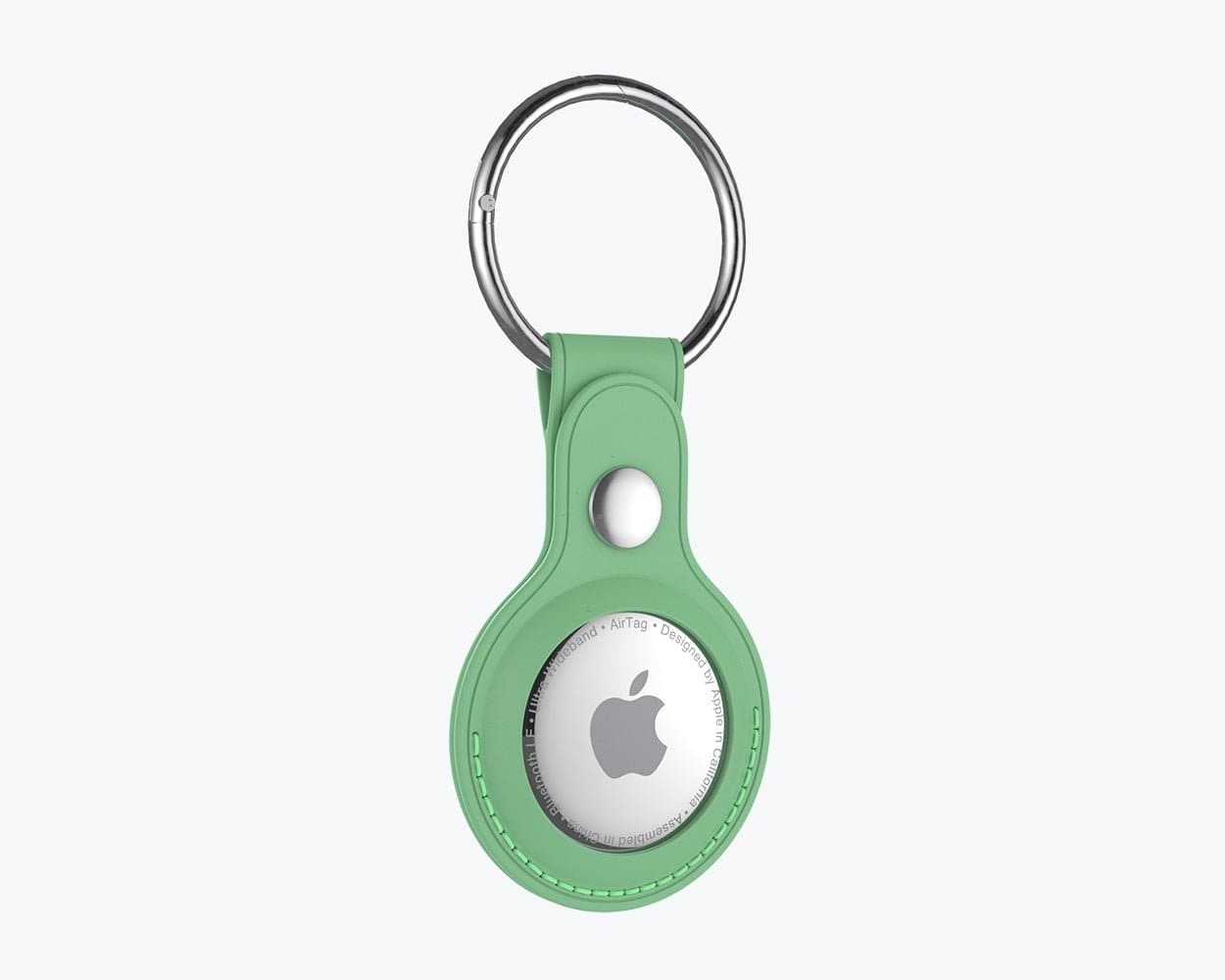 Metro Leather Apple Air Tag Case Ocean Blue - Snakehive UK