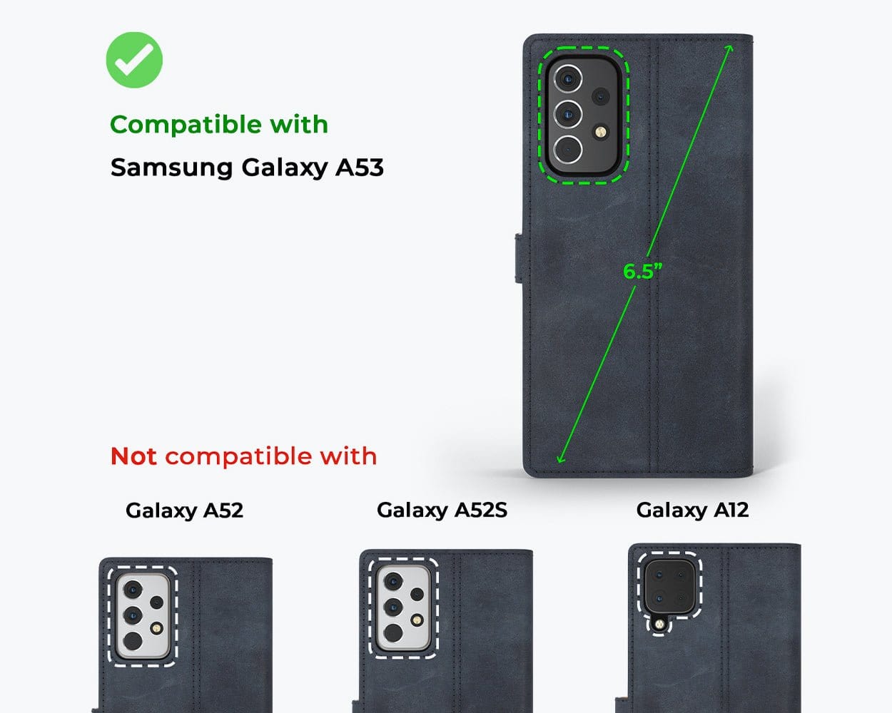 Samsung Galaxy A53 - Vintage Leather Wallet Teal Samsung Galaxy A53 - Snakehive UK