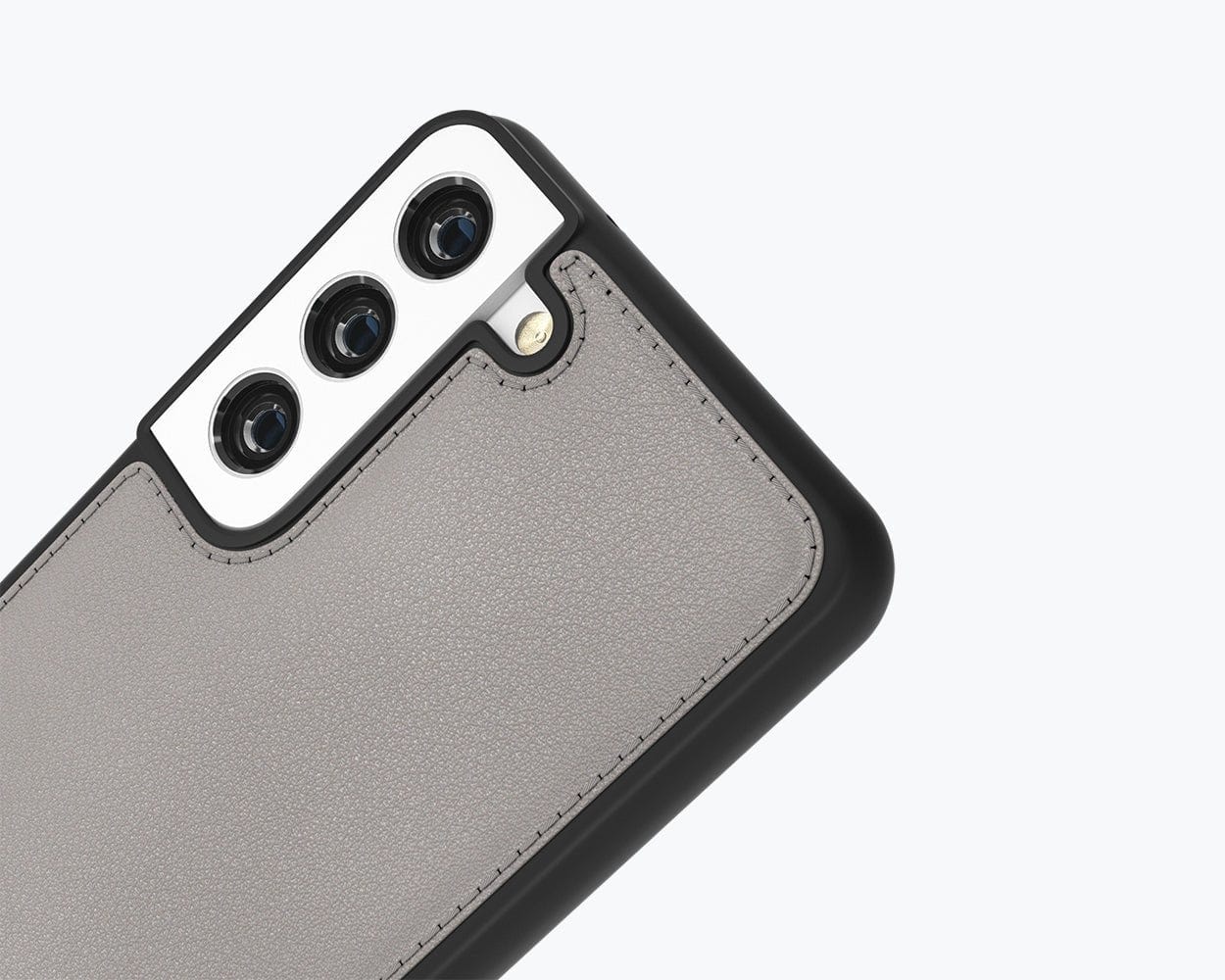 Samsung Galaxy S23 - Metro Leather Case Pebble Grey Samsung Galaxy S23 - Snakehive UK