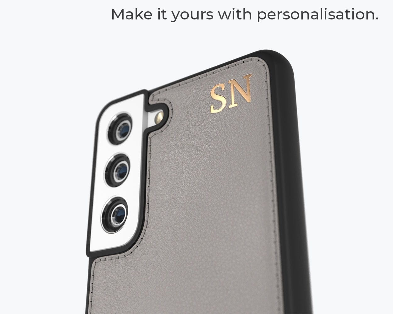 Samsung Galaxy S23 - Metro Leather Case Pebble Grey Samsung Galaxy S23 - Snakehive UK