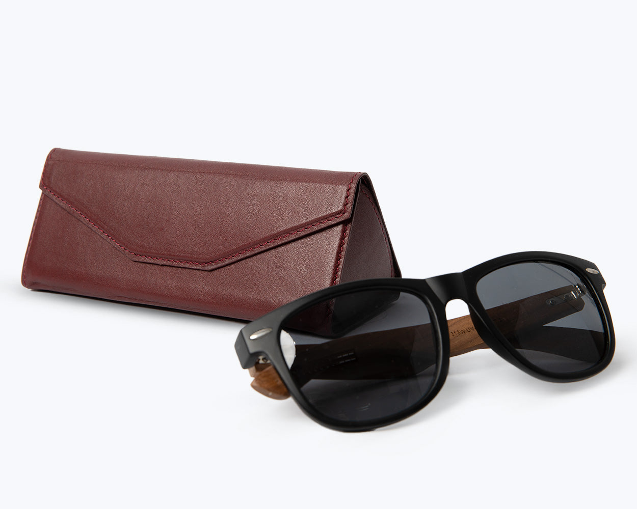 Metro Foldable Leather Glasses Case