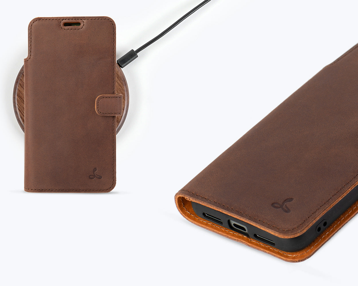 Google Pixel 8 - Vintage Leather Wallet