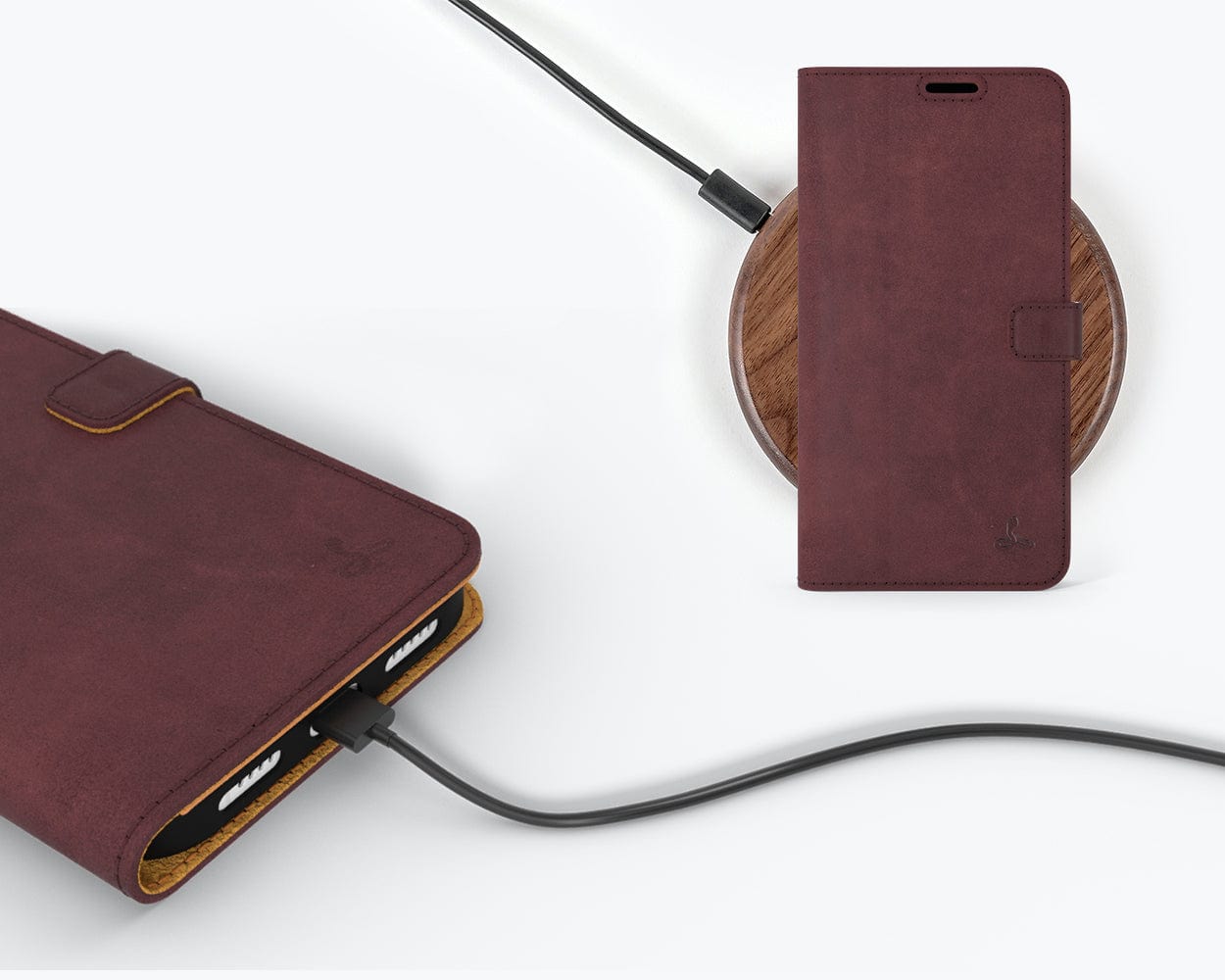Apple Iphone 14 Plus Vintage Leather Wallet Almost Perfect - Snakehive UK