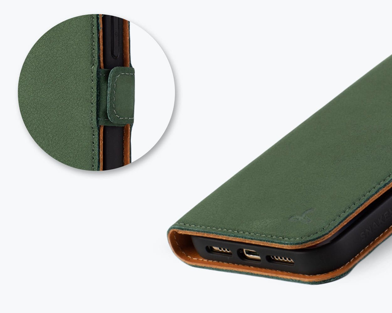 Apple iPhone 15 Pro Max - Vintage Leather Wallet (Side Clasp) Teal Apple iPhone 15 Pro Max - Snakehive UK