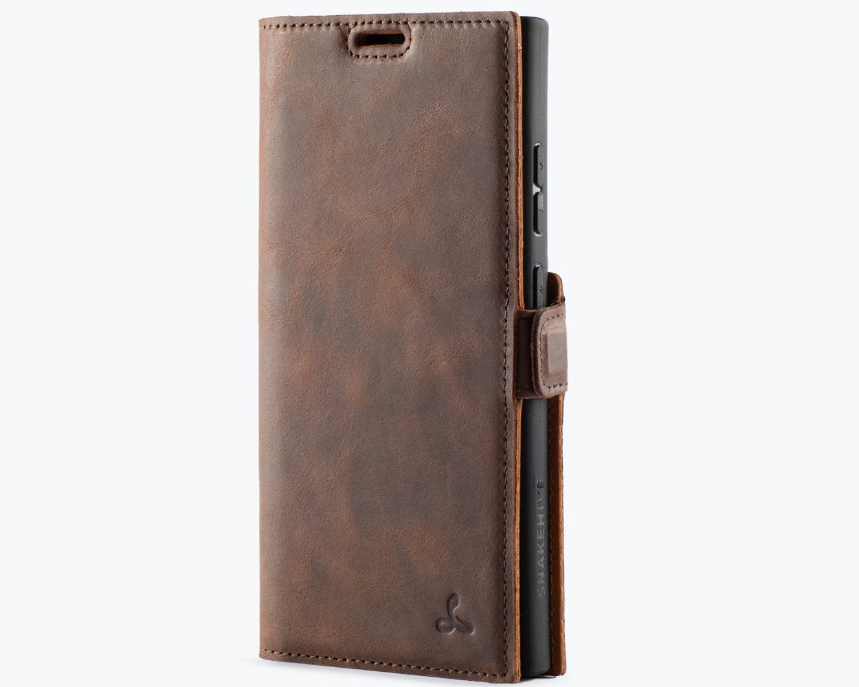 Samsung Galaxy S24 Ultra Vintage Leather Wallet Side Clasp - Snakehive UK