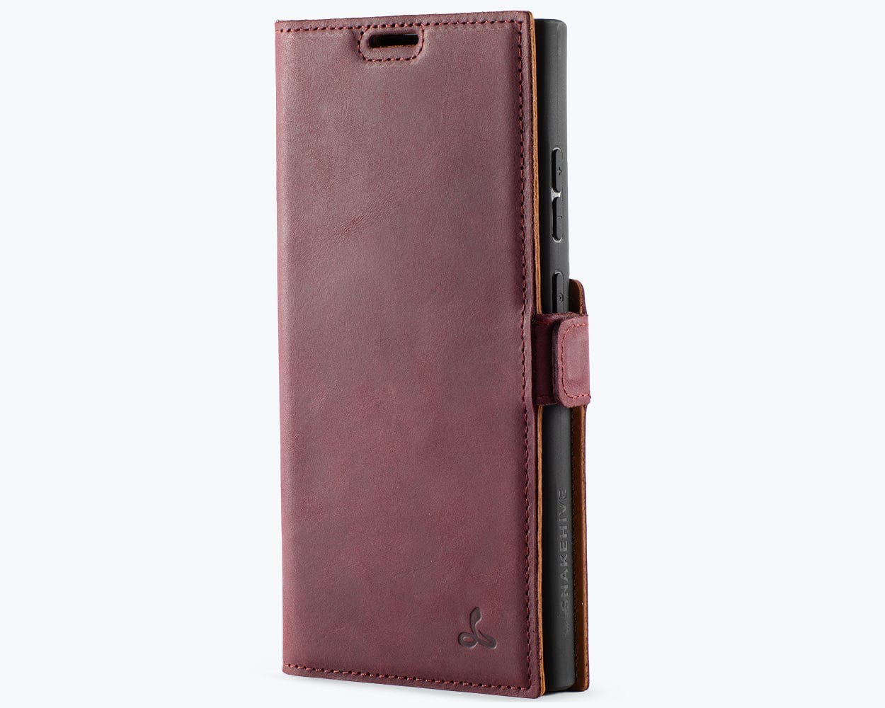 Samsung Galaxy S24 Ultra Vintage Leather Wallet Side Clasp - Snakehive UK
