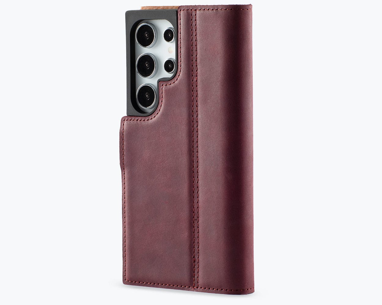 Samsung Galaxy S24 Ultra Vintage Leather Wallet Side Clasp - Snakehive UK