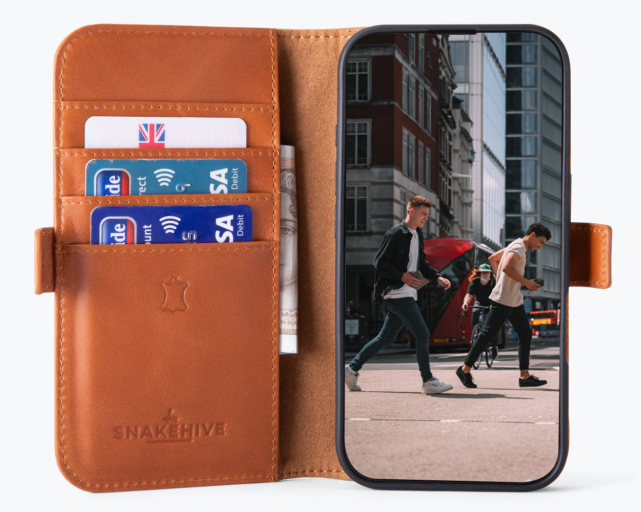 Apple iPhone 16 - Metro Leather Wallet Case