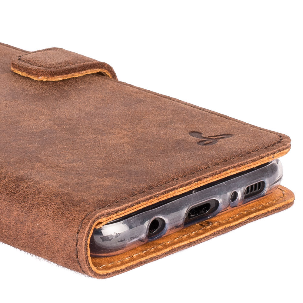 Samsung Galaxy S8 Plus - Vintage Leather Wallet (Almost Perfect)