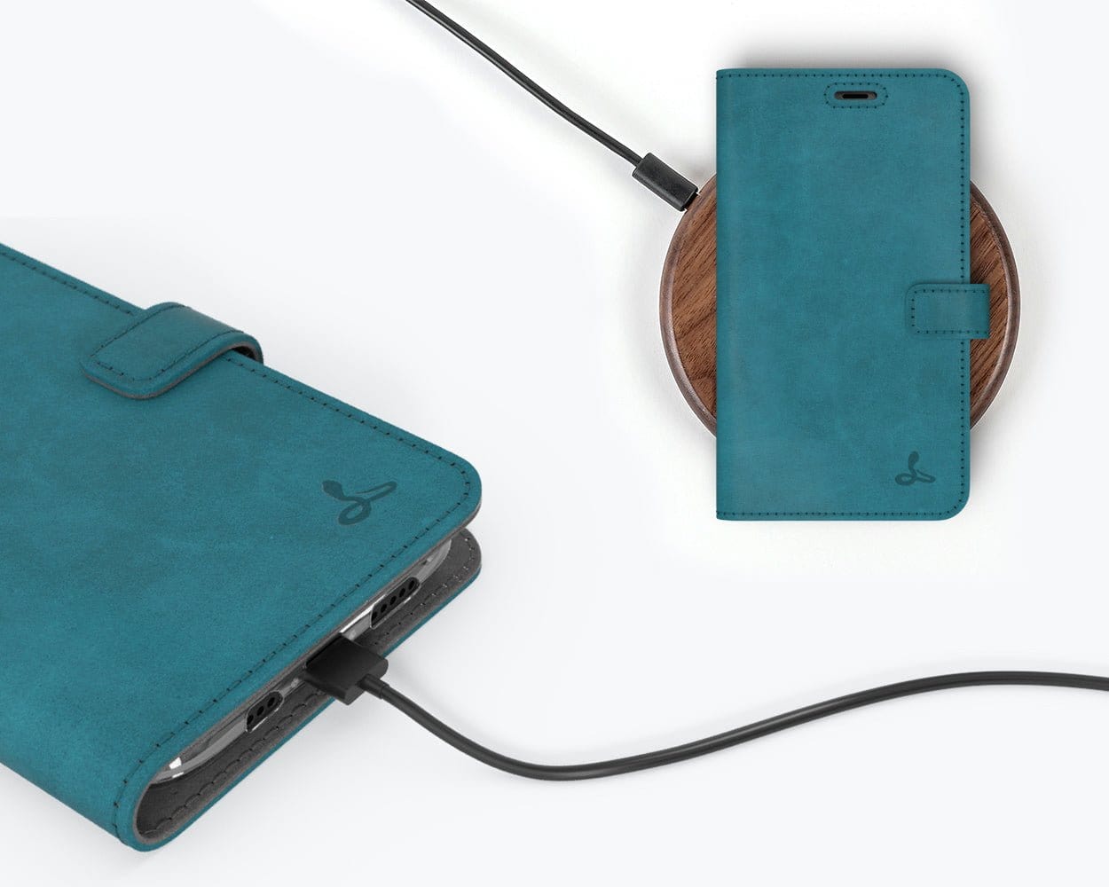 Apple iPhone 11 Pro Max - Vintage Leather Wallet (Almost Perfect) Grey Apple iPhone 11 Pro Max - Snakehive UK