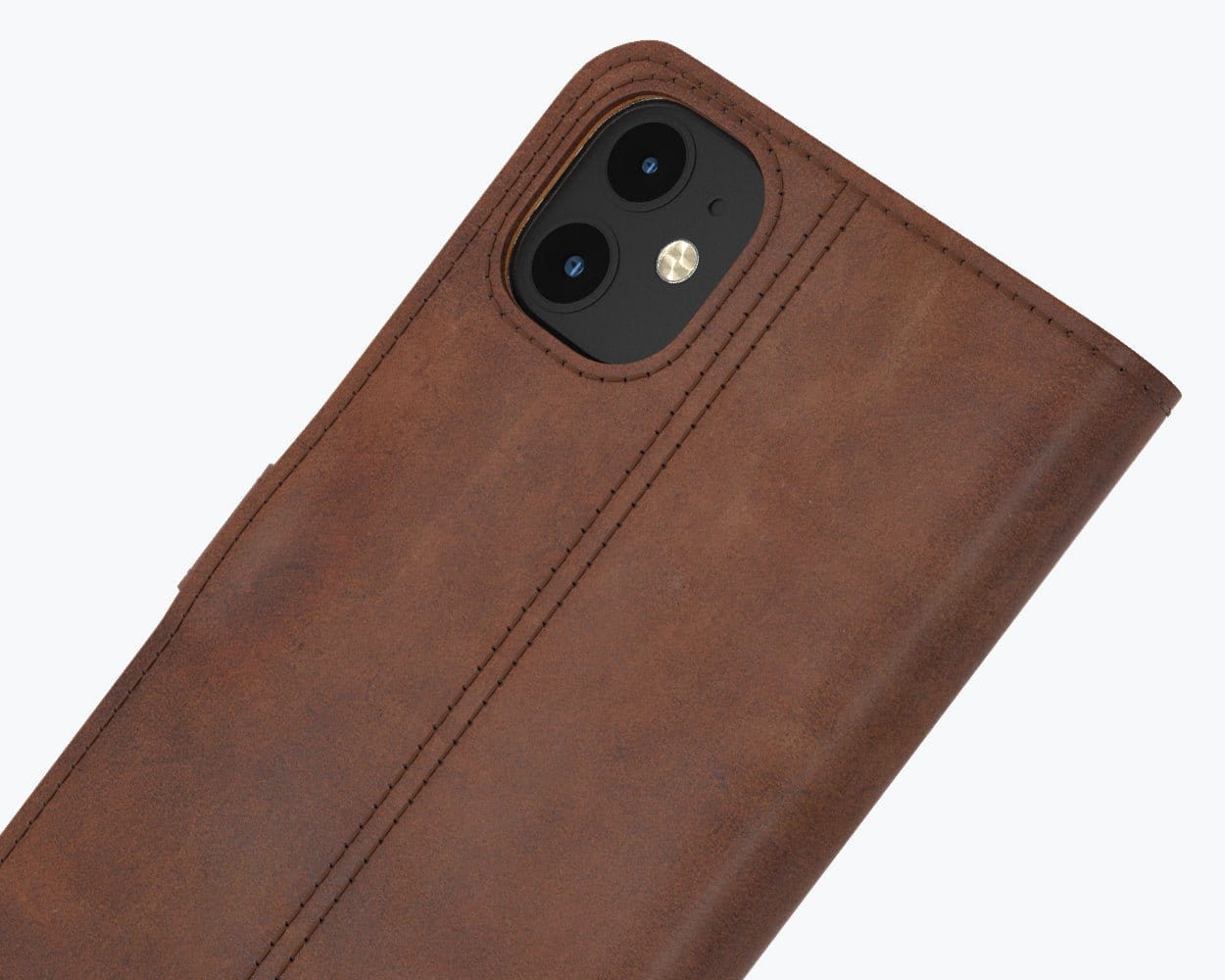 Apple iPhone 12 Mini - Vintage Leather Wallet (Almost Perfect) Plum Apple iPhone 12 Mini - Snakehive UK