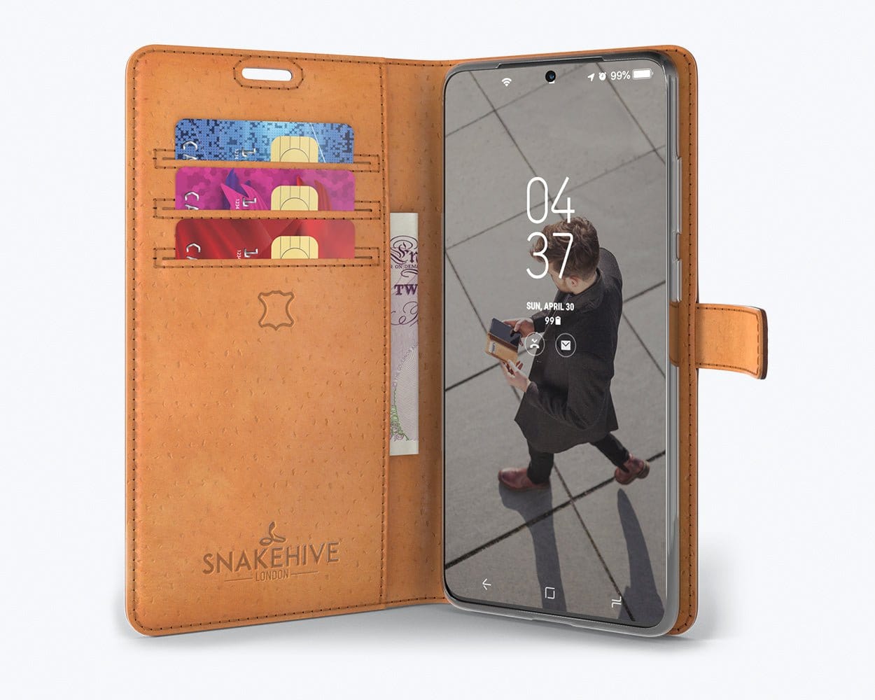 Samsung Galaxy S20 Plus - Vintage Leather Wallet (Almost Perfect) Teal Samsung Galaxy S20 Plus - Snakehive UK