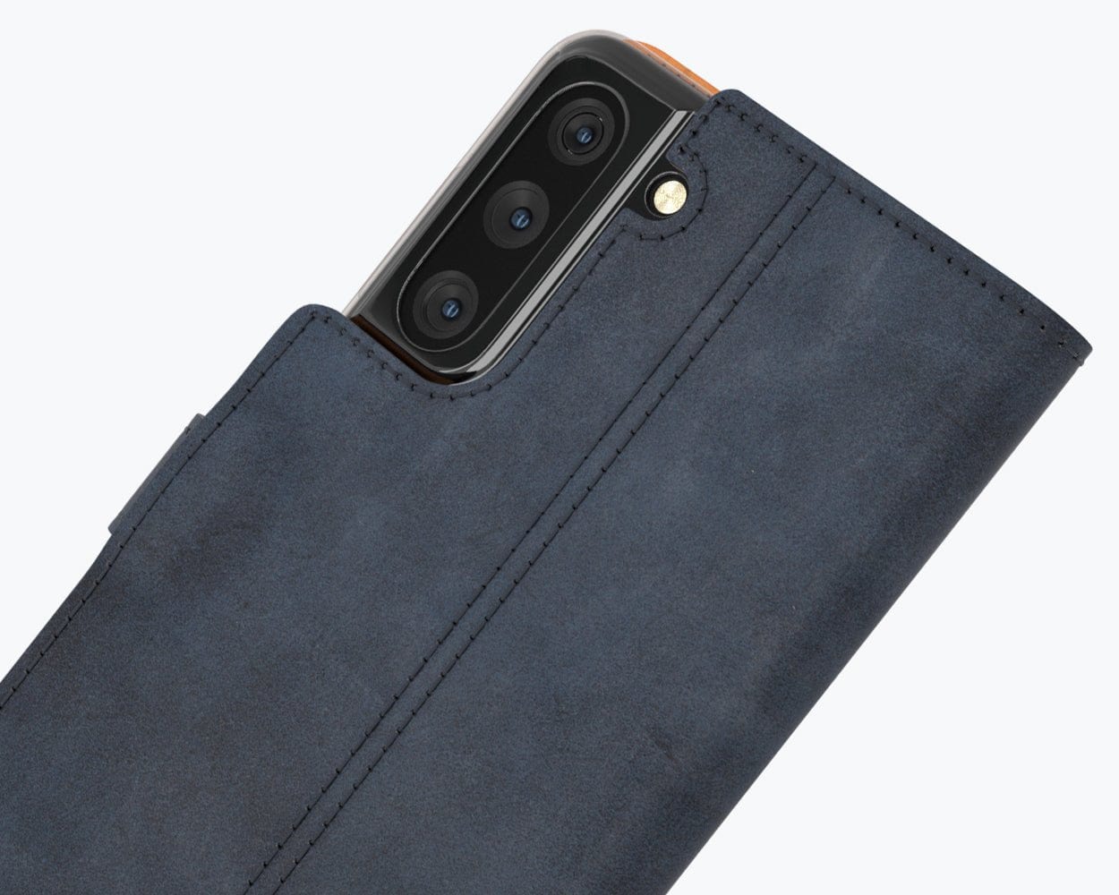Samsung Galaxy S21 - Vintage Leather Wallet (Almost Perfect) Grey Samsung Galaxy S21 - Snakehive UK