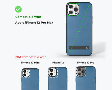 Apple iPhone 12 Pro Max Case, Leather Phone Case