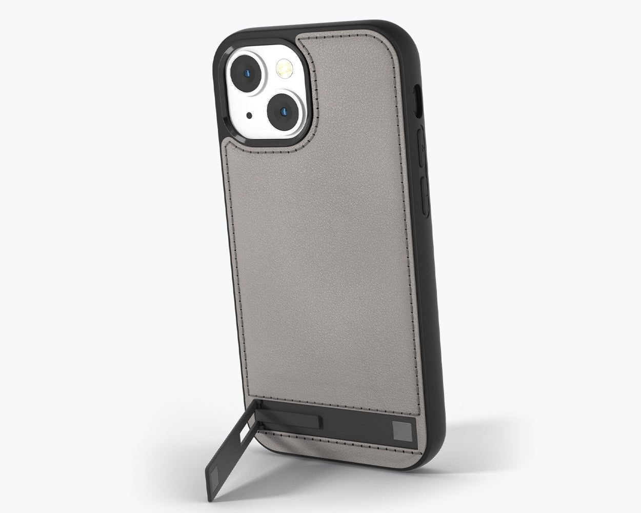 Apple iPhone 13 Mini - Metro Leather Case Pebble Grey Apple iPhone 13 Mini - Snakehive UK