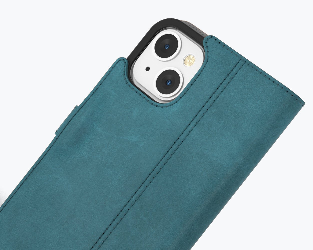 Apple iPhone 13 - Vintage Leather Wallet Teal Apple iPhone 13 - Snakehive UK