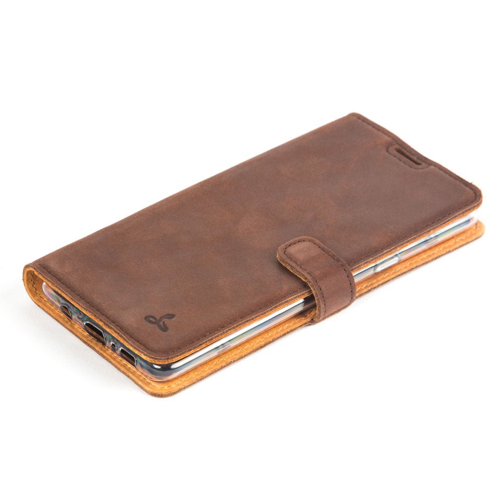 Samsung Galaxy S10 E - Vintage Leather Wallet Bottle Green Samsung Galaxy S10e - Snakehive UK