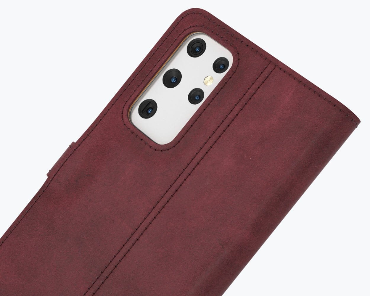 Samsung Galaxy S21 Ultra - Vintage Leather Wallet (Almost Perfect) Plum Samsung Galaxy S21 Ultra - Snakehive UK