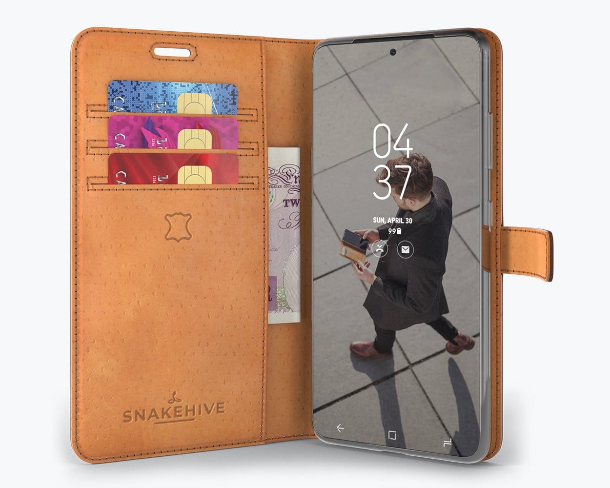 Samsung Galaxy S21 Ultra - Vintage Leather Wallet (Almost Perfect) Plum Samsung Galaxy S21 Ultra - Snakehive UK