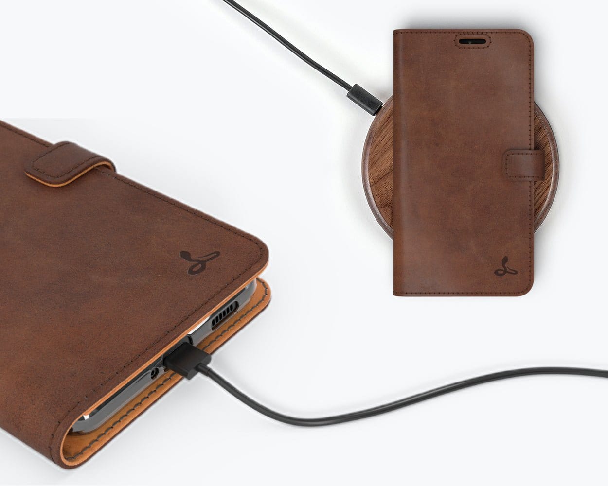 Samsung Galaxy S21 Ultra - Vintage Leather Wallet (Almost Perfect) Plum Samsung Galaxy S21 Ultra - Snakehive UK
