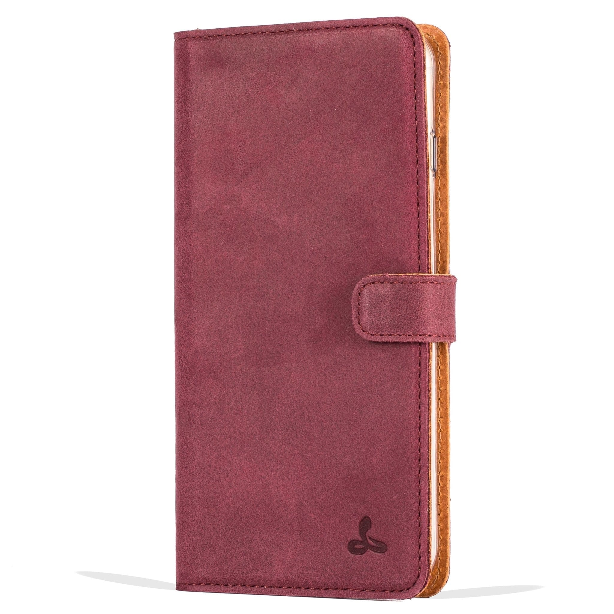 Vintage Leather Wallet - Apple iPhone 6/6S Plus Navy Apple iPhone 6 Plus - Snakehive UK