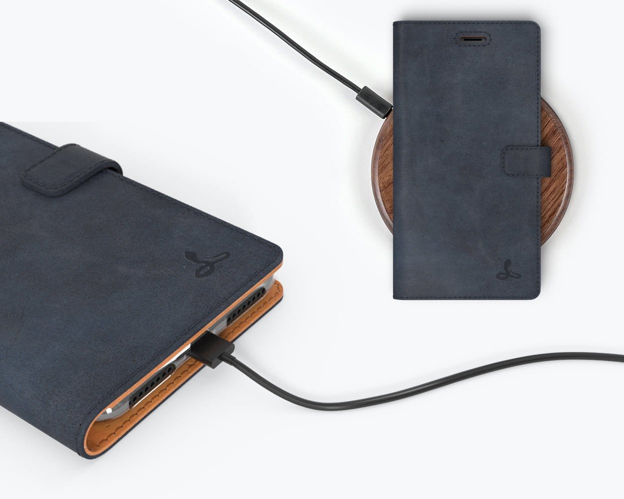 Apple iPhone 7 Plus - Vintage Leather Wallet (Almost Perfect) Red Apple iPhone 7 Plus - Snakehive UK
